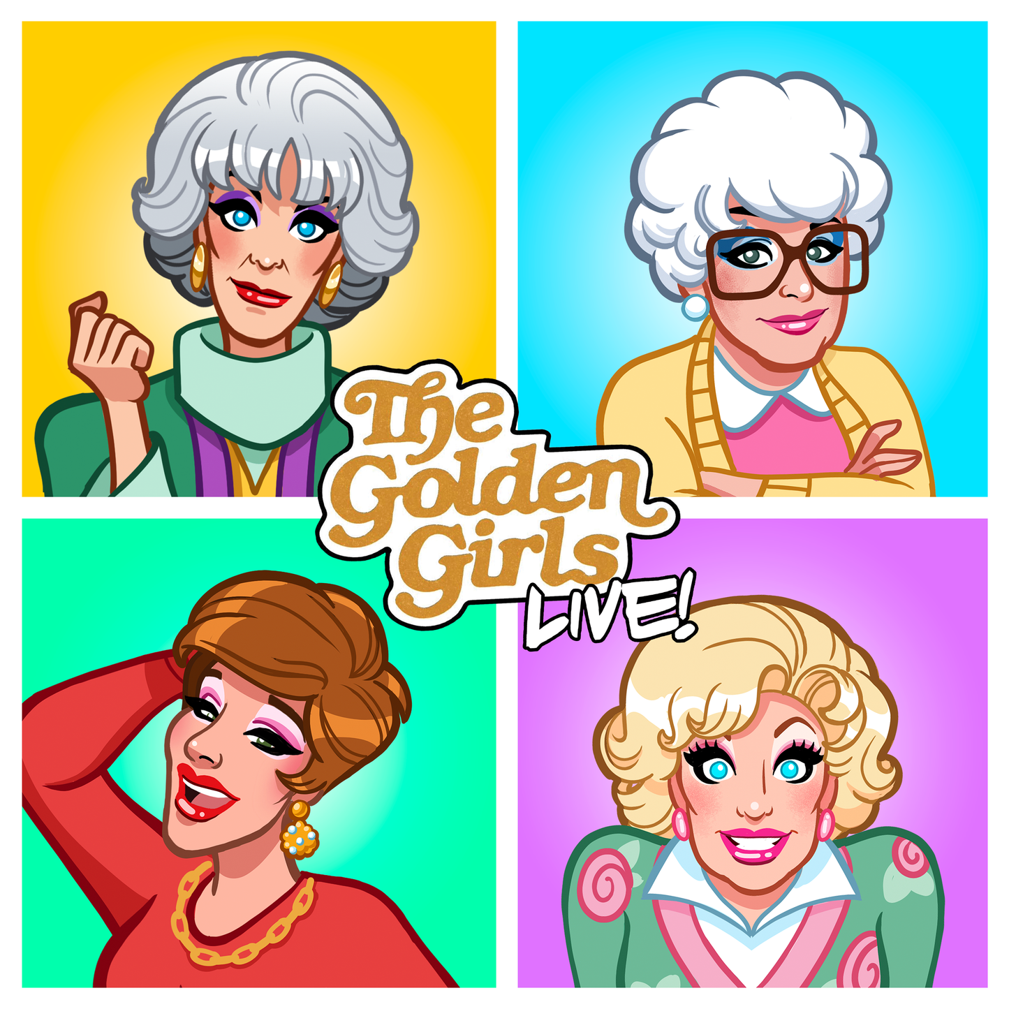Golden Girls Live Enamel Keychain